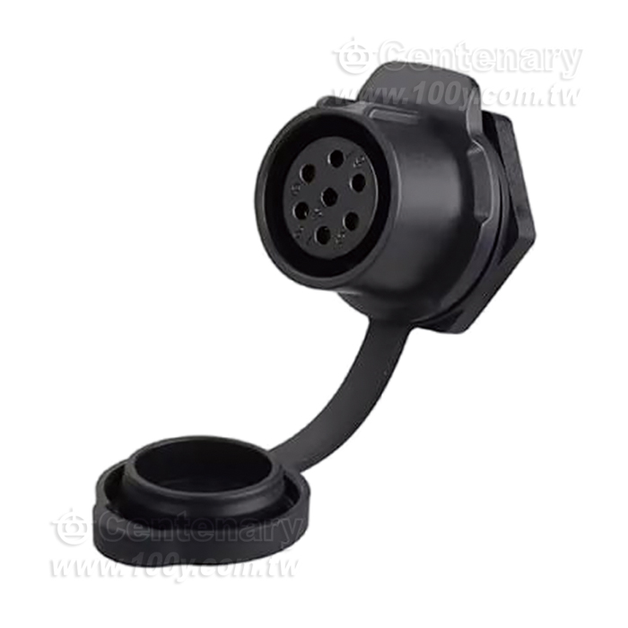 Cnlinko  LP20 type 9-core single hole straight female socket plastic version - 161953 Product Image