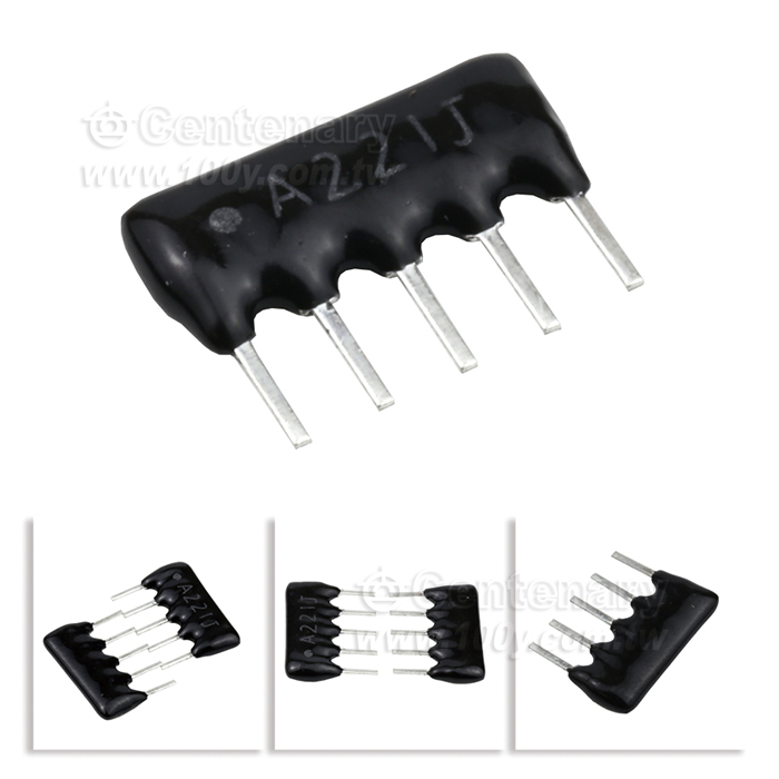 A 1/8W220ohm ±5%5PINS