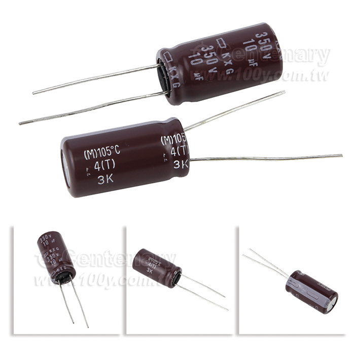 NIPPON_KXG-10uF/350V Miniature Aluminium Electrolytic Capacitor - 160520 Product Image