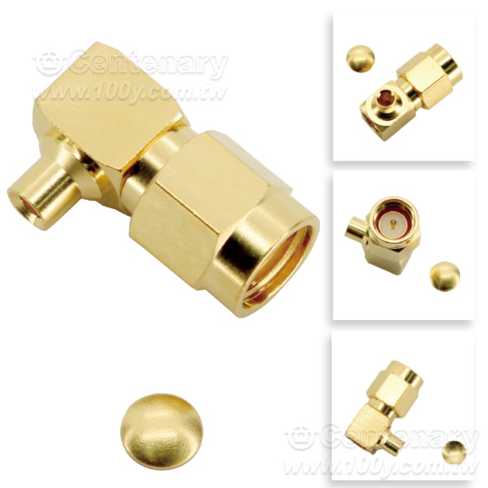 SMA Plug Solder Right Angle - 95124 產品圖片