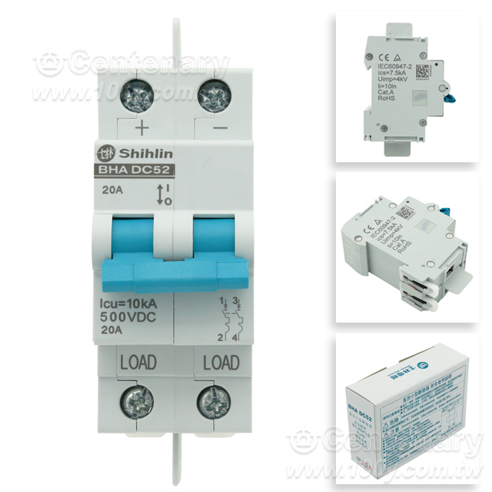 直流斷路器 2P/20A  - 95392 產品圖片