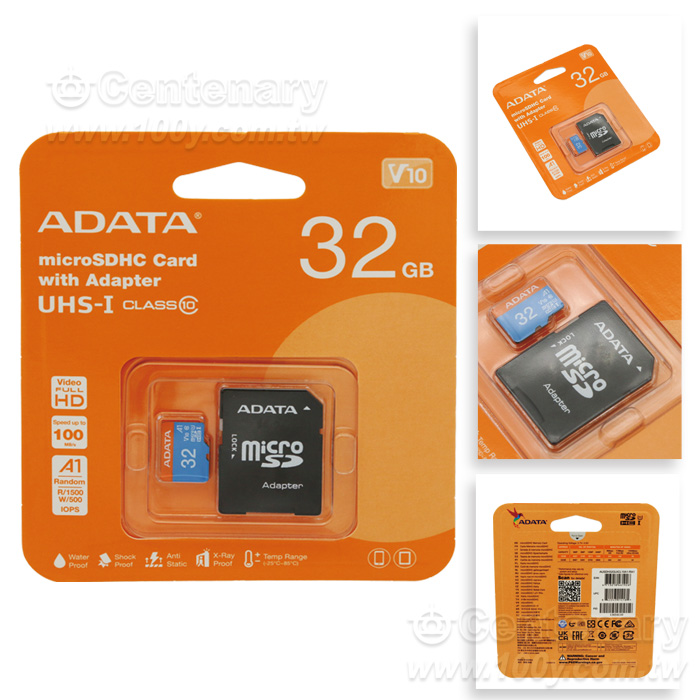 ADATA_microSDHC A1 32GB Memory Card (With Transfer Card) - 95396 Product Image
