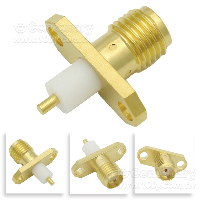 SMA Jack ψ16mm 2 Hole Flange With Round Contact - 95336 Product Image