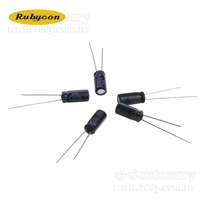 Rubycon_47uF/35V Miniature Aluminum Electrolytic Capacitor - 102459 Product Image