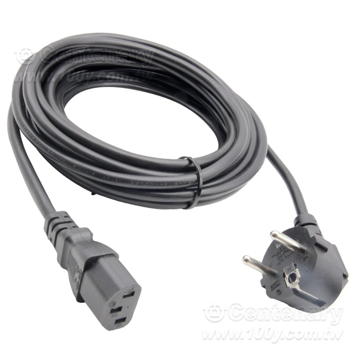 歐規電源線 VDE認證 5M 18AWG(0.75mm2) 純銅