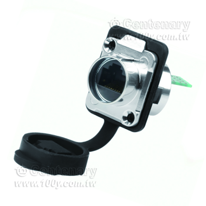 Cnlinko  LP16 type RJ45 two-hole flange female socket Metal welded type (single-port waterproof PCB board) - 162971 Product Image
