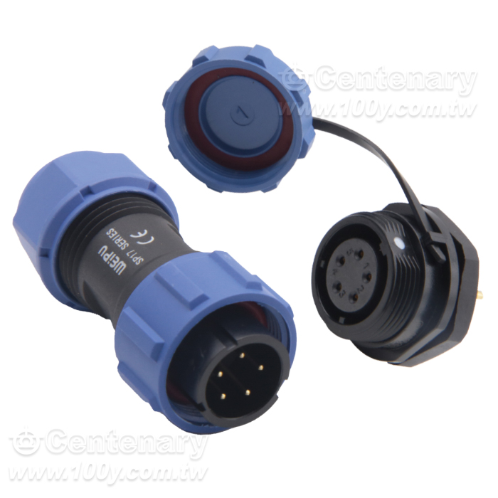 電纜插頭+後螺母插座5P 5A/500V - 162811 產品圖片