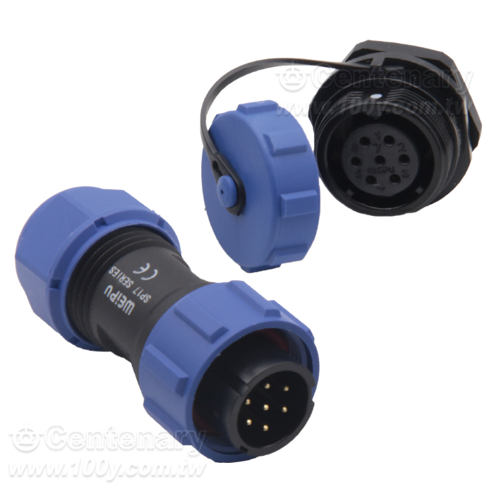 電纜插頭+後螺母插座7P 5A/400V - 162812 產品圖片