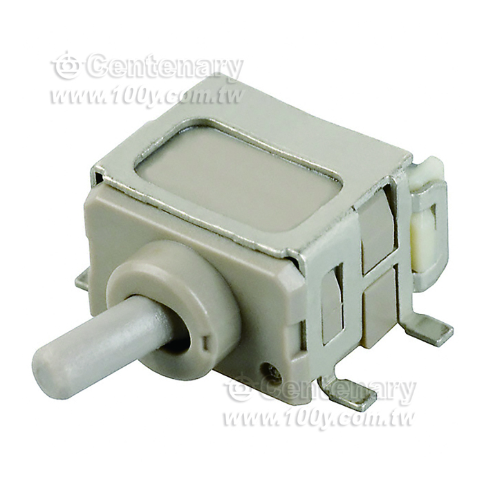 NKK toggle switch SPDT surface mount, right Angle ON-ON 0.4VA 28V - 163006 Product Image