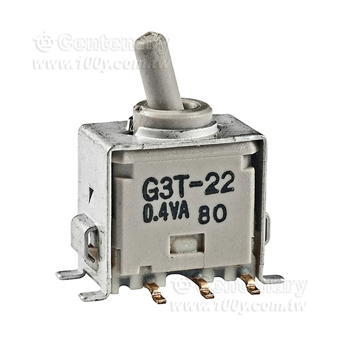 NKK Toggle switch Surface mount SPDT ON-ON 0.4VA 28V - 163008 Product Image