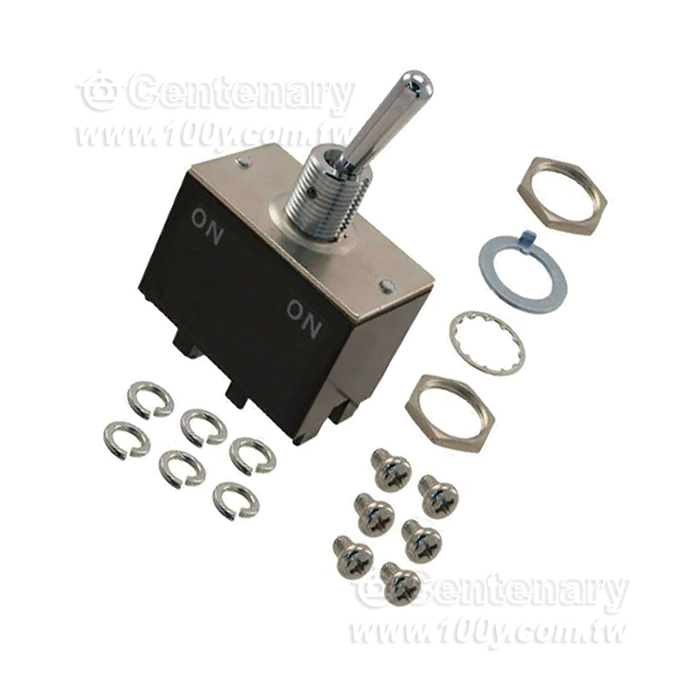 Nkk_rocker arm switch Circular rocker 6-pin 2-speed self-locking switch ON-OFF 30A/125VAC - 163012 Product Image