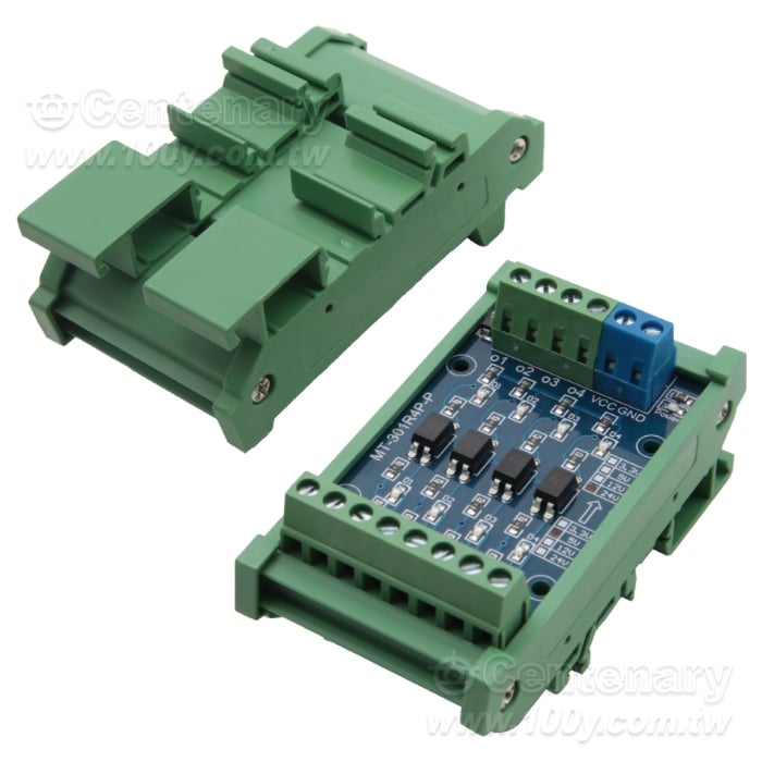 8路光耦光電隔離模塊 PNP 5V轉24V 帶外殼 - 162931 產品圖片