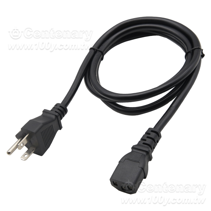 16AWG(1.5mm2)USA Style 3-Conductor Power Cord VED 1.8M - 163034 Product Image