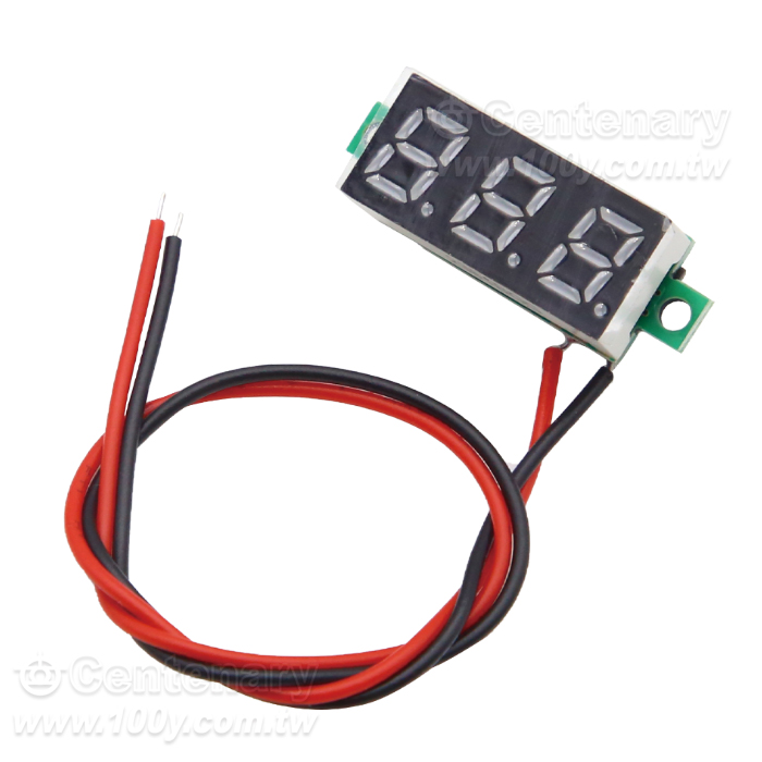 0.28 inch voltmeter - green light - 163113 Product Image