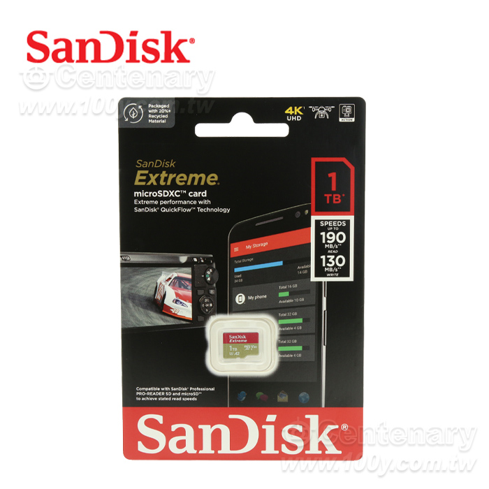 ExtremePRO microSDXC A2 1TB Memory Card - 95755 Product Image
