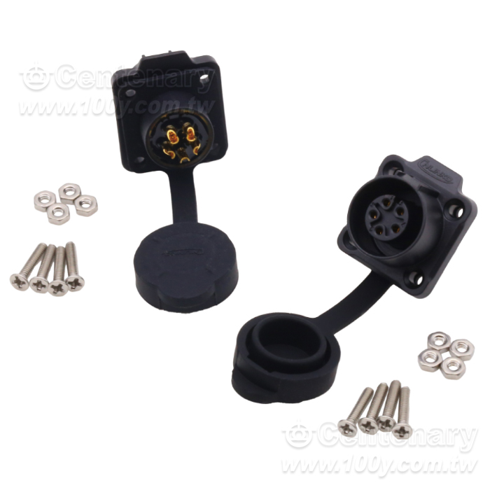 Cnlinko  LP12 type 5cores/Multi core power supply Industrial waterproof connectors - 161310 Product Image