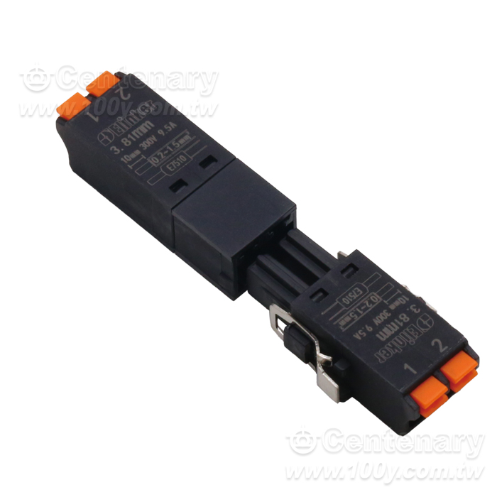 超薄快速對插接線端子  間距3.81mm 3P - 163380 產品圖片