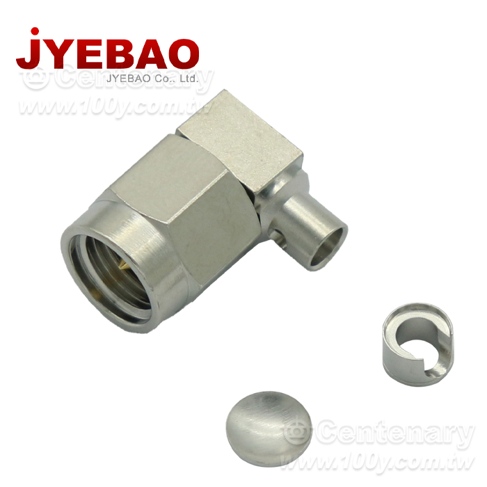 SMA Plug Solder Right Angle - 95932 Product Image