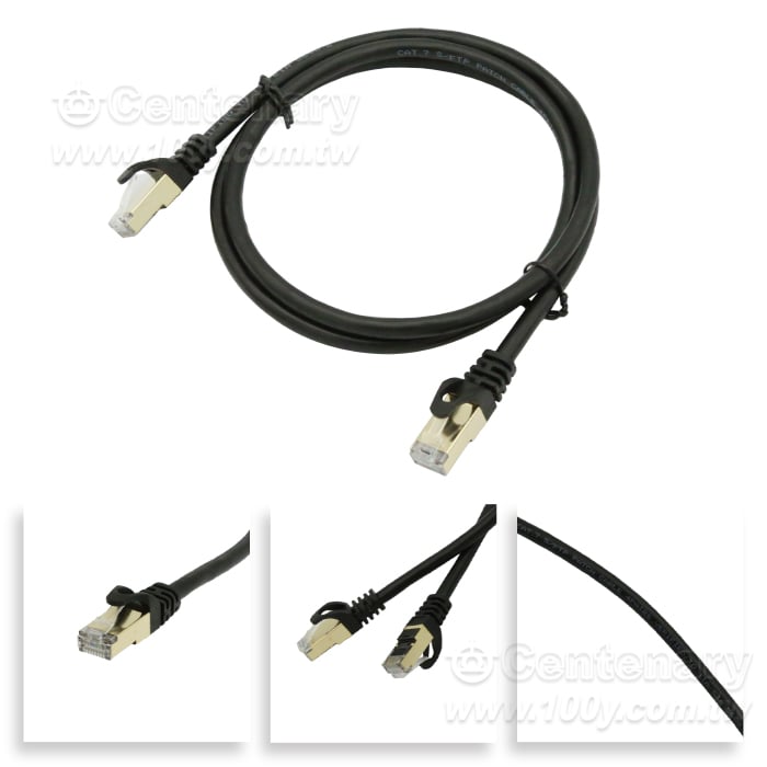 Cat.7A 真高速雙屏蔽網路線 1M - 96083 產品圖片