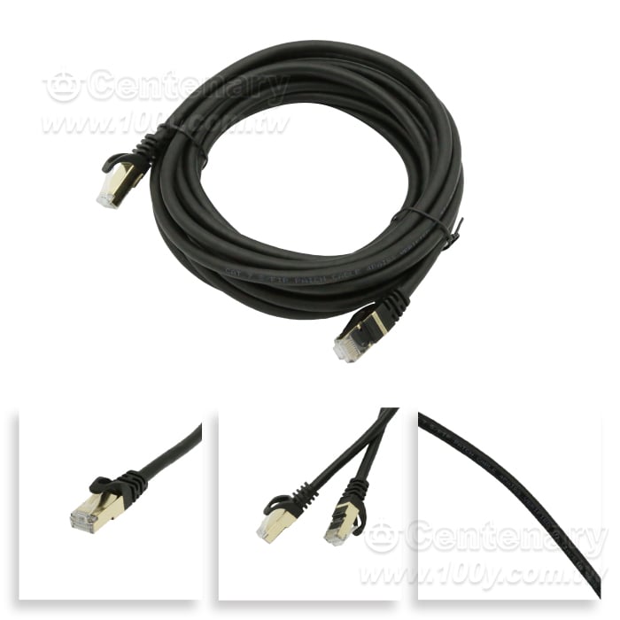 Cat.7A True High-Speed Double-Shielded  Ethernet Cable