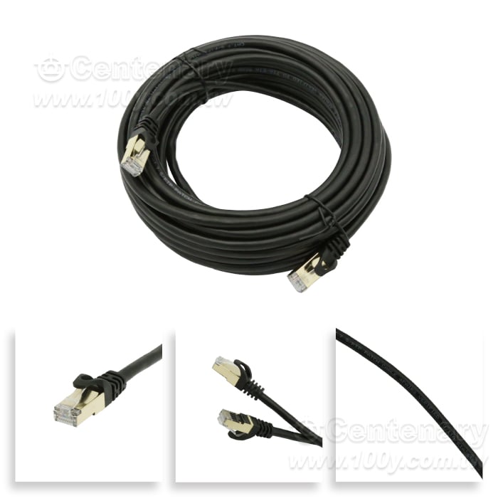 Cat.7A True High-Speed Double-Shielded  Ethernet Cable