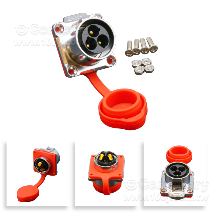 Cnlinko  LP24 type 3-core male socket/Multi core power supply Industrial waterproof connectors - 160645 Product Image