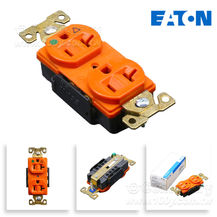 Cooper/EATON 20A/125V  美標電源插座 橙 - 163672 產品圖片