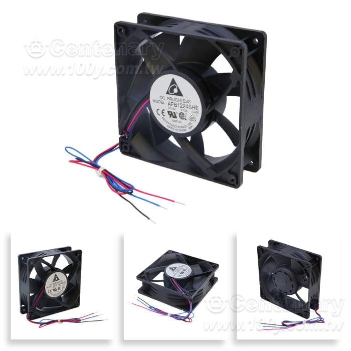 DELTA 24V 0.5A 120*120*38MM 三線