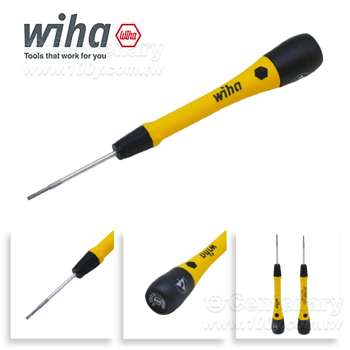 wiha 防靜電一字螺絲刀 1.5*40mm 全長134mm - 151198 產品圖片