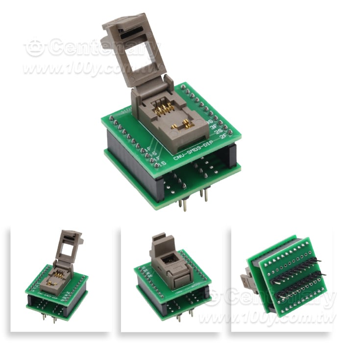 SMD-0.5 翻蓋式開爾文＋轉接板