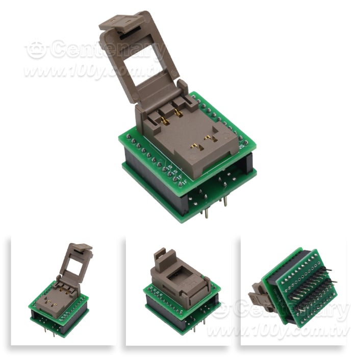 SMD-1.0 翻蓋式開爾文＋轉接板