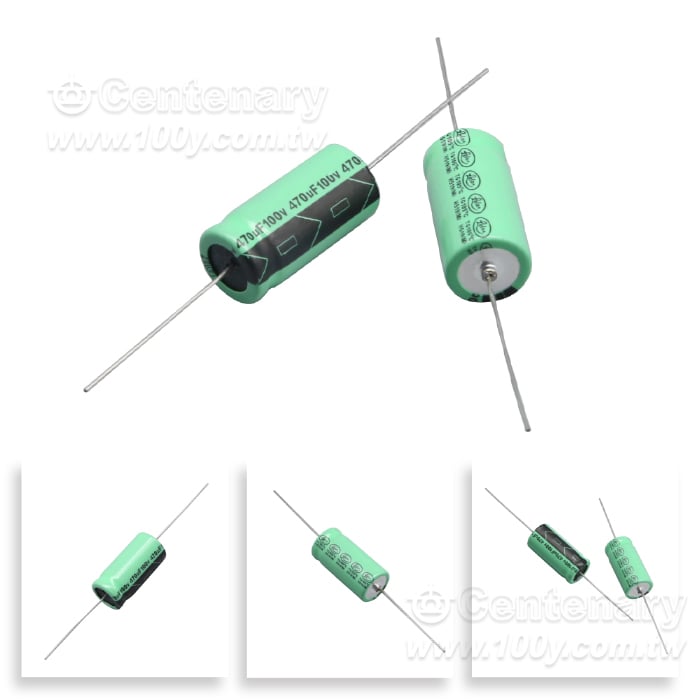 臥式電解電容 台湾立隆-100V/470uf - 164174 產品圖片