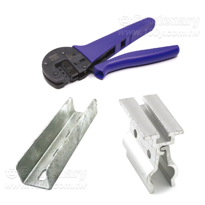 Solar Panel Connectors + Terminals + Tools
