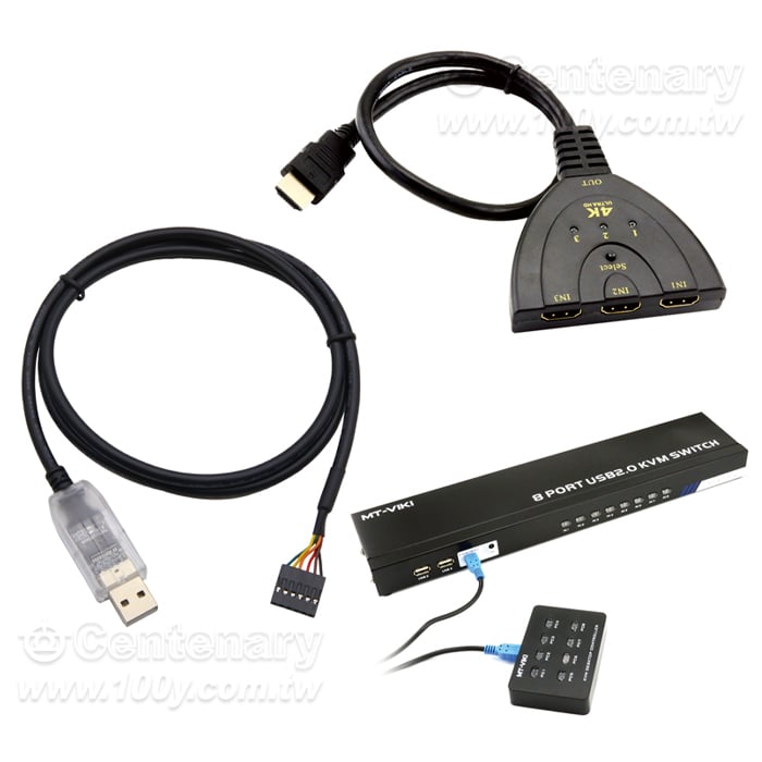 VGA+HDMI+AV 分配器/切換器