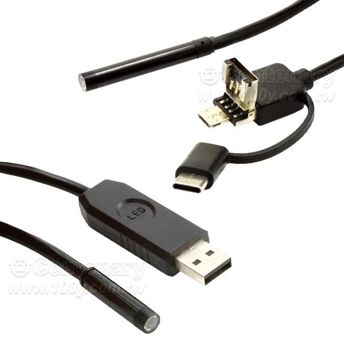 USB + 手機攝像機