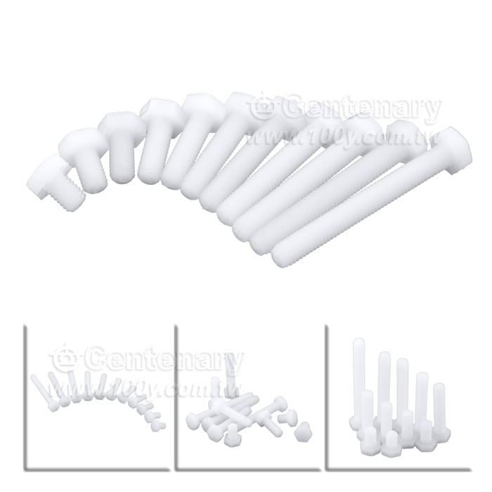Hexagon plastic screw