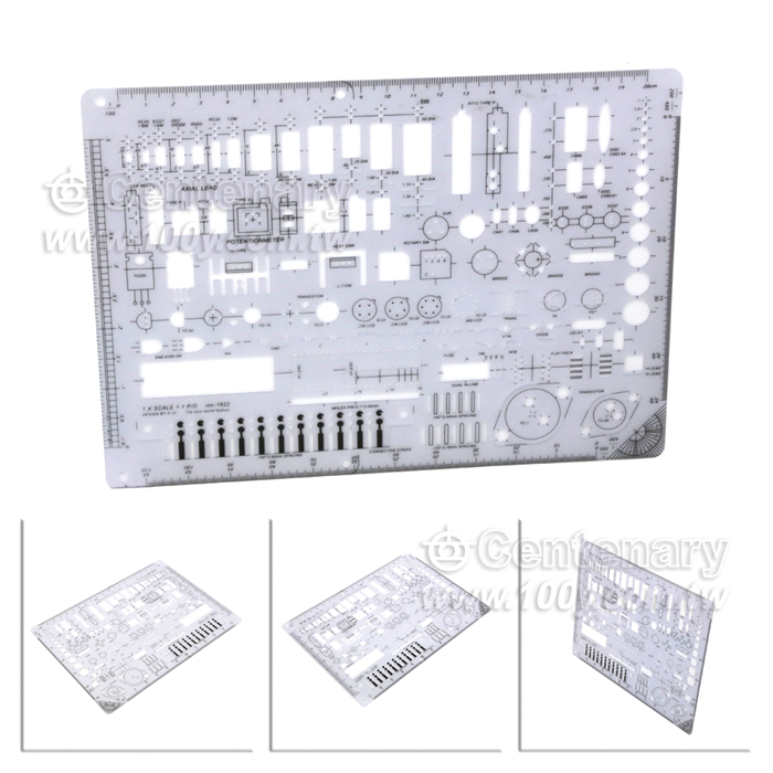 電子元件符號尺規