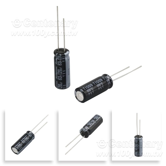 Rubycon_120uF/63V Miniature Aluminum Electrolytic Capacitor - 164240 Product Image
