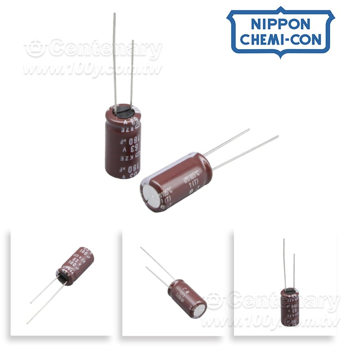 KZE-180uF/63V ±20% 105℃ 10*20mm