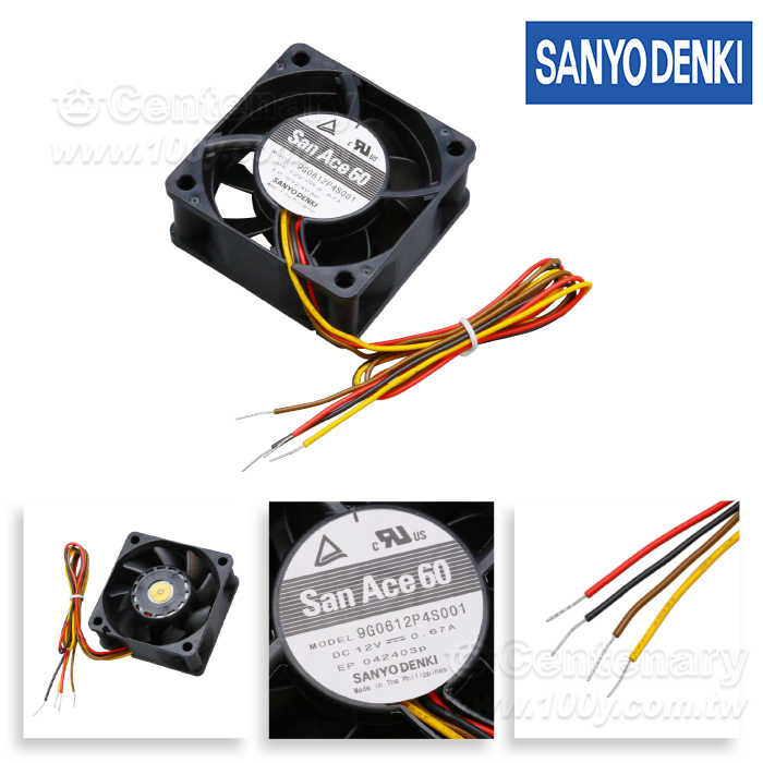 Sanyo 滚珠 DC12V 4線式風扇 6025 - 145726 產品圖片