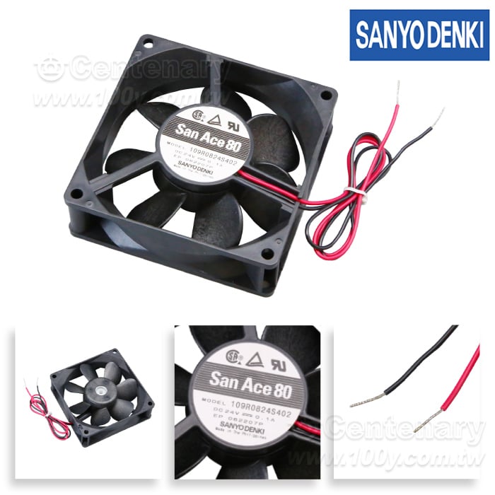 直流風扇Axial Fan, 80x80x25mm 24VDC