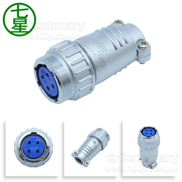 七星航空插头 4P母頭 10A/250V - 164265 產品圖片