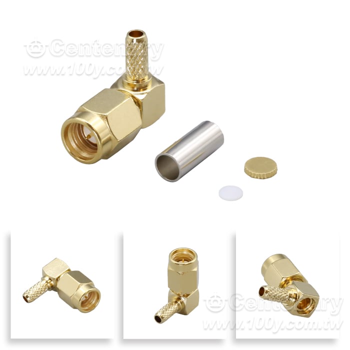 SSMA-C-JW-1.5 SSMA彎公頭直角壓接50-1.5/RG316線 - 165492 產品圖片