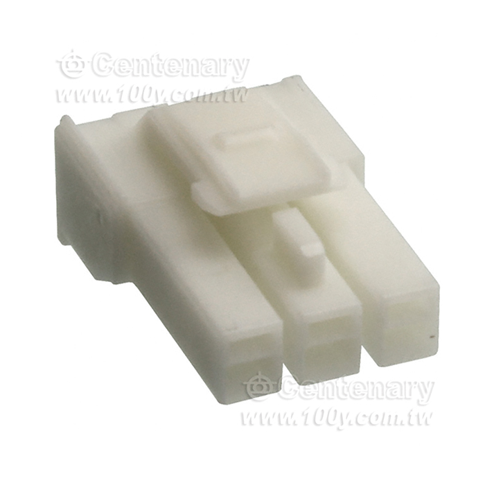 TE  Universal Power Conn. 3.96 mm Pitch PLUG HOUSING 3P - 165678 Product Image
