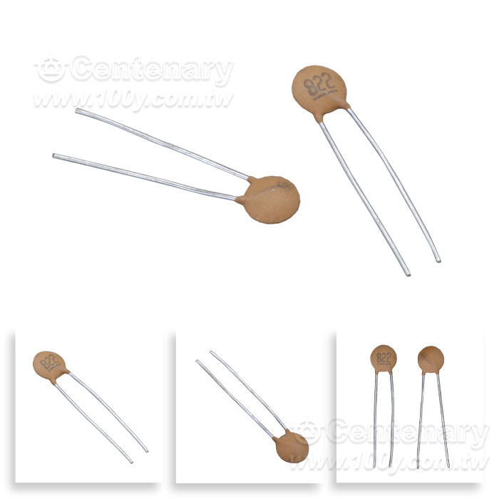 8200pF/50V Radial Ceramic Disc Capacitor - 165604 Product Image