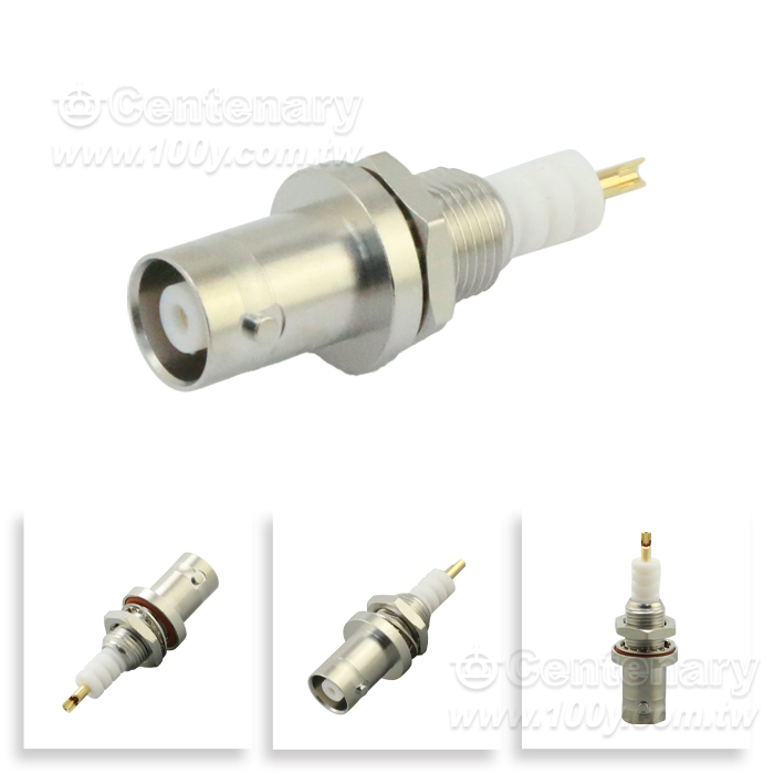 MHV Jack Bulkhead With Solder Cup Contact; IP67 Mated - 165522 Product Image