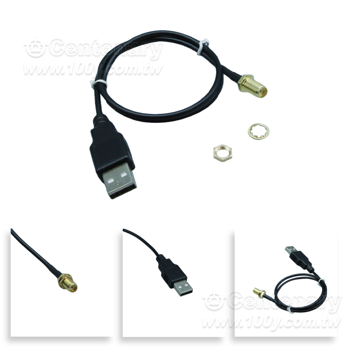 SMA母 轉電腦數據線USB公頭連接線Q9轉接線 - 165930 產品圖片