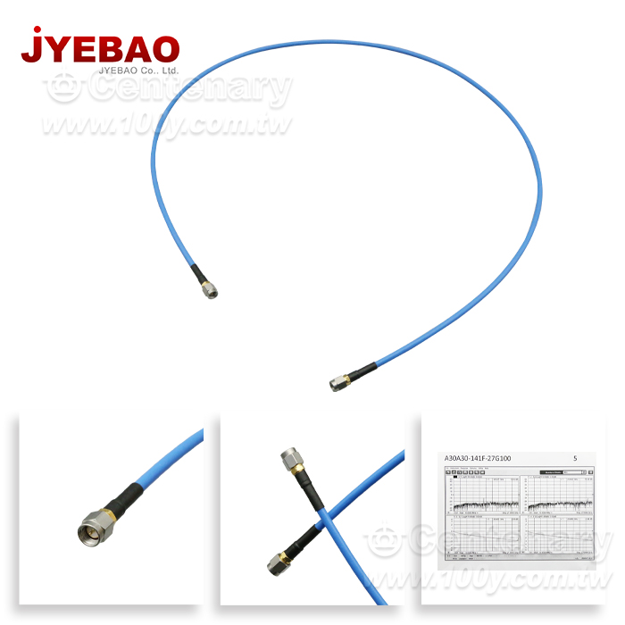 SMA Plug to SMA Plug Using .141 Conformable With FEP Jacket - 97092 Product Image