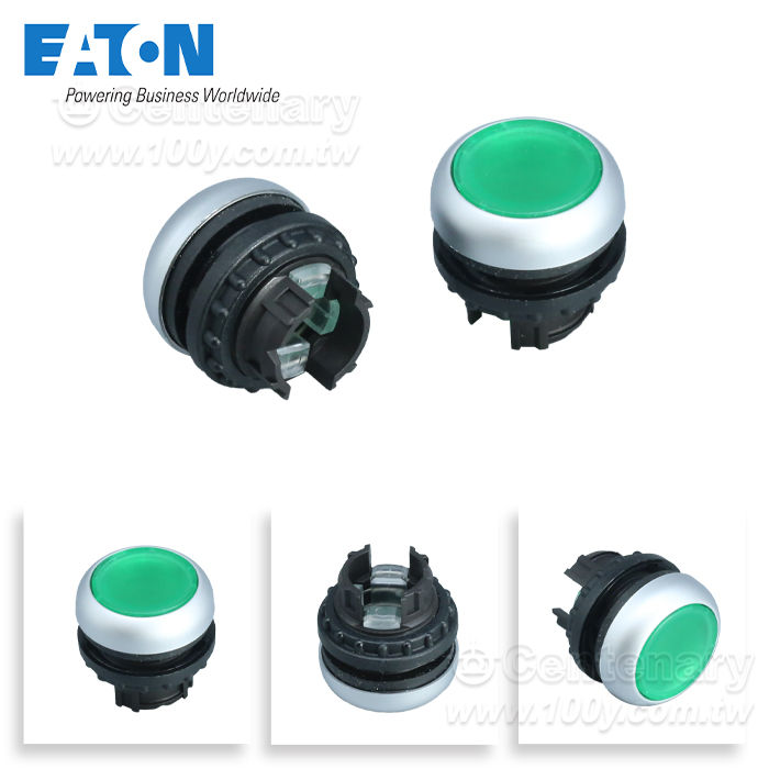 EATON伊頓帶燈平齊自複位按鈕頭-綠色 - 148633 產品圖片