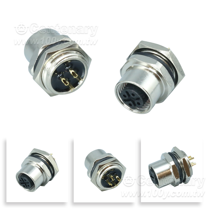 M12 Female Socket_M12 Sensor Waterproof Connector - 166099 Product Image